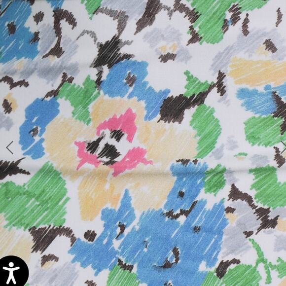 Ganni  Halter One Piece Swimsuit Blue Floral Size 6 New - Picture 8 of 10